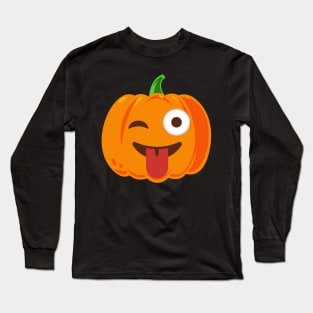 Pumpkin Showing Tung Long Sleeve T-Shirt